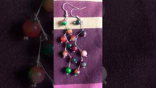 Tourmaline long dangling earrings silver plated #shorts#short#viral#video #viralvideo#shortvideo