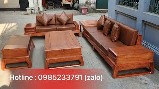 Bộ sofa zito phòng khách hiện đại gỗ hương đá hàng víp khuôn 4 ván 2. Giá chỉ 35tr.ĐT: 0985233791