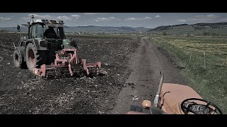 Frézerezés és kukorica vetés 2021. Fendt 313 Vario& Maschio Draco 300, FIAT 550