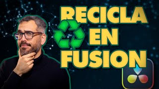 Cómo REUTILIZAR composiciones de FUSION en DAVINCI RESOLVE