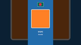 Colours in Bengali #learnbengali