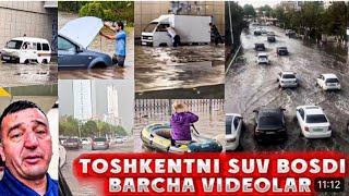 Toshkentni Suv bosdi Yomg'irni garang daxshat #toshkent #2023 #tezkor #video