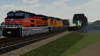 UP 1996 Pushing Intermodal Tren Mas Poderoso de Roblox