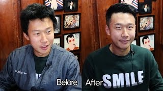 손질이 힘든 곱슬머리에서 컴오버스타일로 변신 /  Transformed From a Curlyhair into a Combover style ManHair BarBering