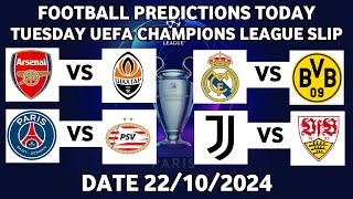 FOOTBALL PREDICTIONS TODAY 22/10/2024|SOCCER PREDICTIONS BETTING TIPS,#betting@sports betting tips