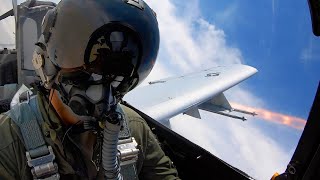 A-10C Thunderbolt II AIM-9 Missile Live-Fire During WSEP Exercise | Cockpit View 4K UHD (JUN 2021)