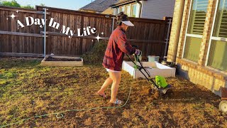 Day 2 ~Yard Makeover | My First Seeding | Hopefully Will Get Some Grass and NOT Weed | NEPALI VLOG