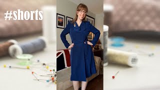 ☂️💜 VOGUE 8992 DRESS REVEAL 💜☂️| BUDGETSEW | VLOGMAS DAY #9 #shorts #sewing #sewingproject