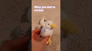 When you start to crochet #funny