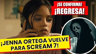 ¡Se confirma! La actriz Jenna Ortega volverá para en la película de Scream 7