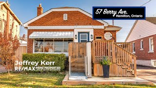 For Sale: Wheelchair Accessible Home in Hamilton, Ontario. 57 Berry Ave.,  Jeffrey Kerr RE/MAX.