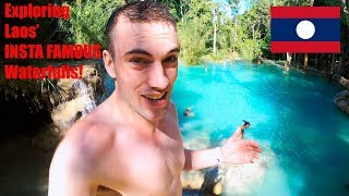 Exploring Laos' INSTAGRAM FAMOUS Waterfalls!