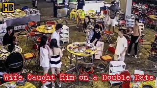 Not 18+: Wife Caught Husband on a Double Date. Cheating Husband Caught