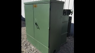 Green Industrial - 300 KVA PADMOUNT TRANSFORMER HV 12470 DELTA LV 480 Y / 277 GE NEW IN 2007 W TAPS