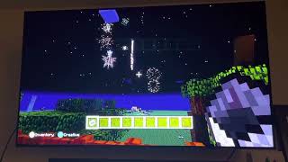 Minecraft Xbox 360 Edition fireworks/roller coaster