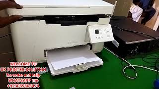 How to Perform Test Page and Copy Functions on HP LaserJet Pro MFP M26a