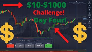 Binary Options $10 To $1000 Challenge Day 4