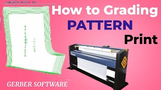 How to Grading pattern Print Gerber CAD software for Beginner Bangla Tutorial