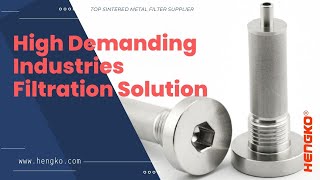 Industry Leading Filtration Solutions Supplier - HENGKO's Sintered Metal Filters