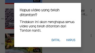 Cara Menghapus Vidio dari Tonton Nanti Scara Bersamaan #tutorial