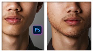 How to Add Realistic Beard in Photoshop with Brush Tool