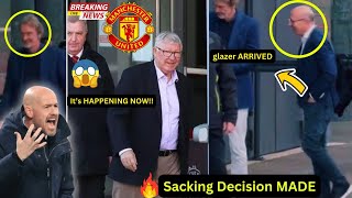 🚨BREAKING!✅!Ten Hag SACKING!!🔥 Glazers arrive with Sir Jim Ratcliffe at Old Trafford #manunitednews