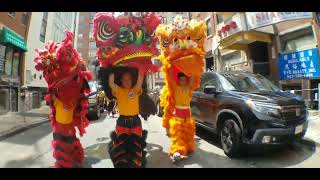 LION DANCE | Parading to the stage | August Moon Festival 2023  #liondancekid