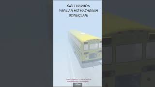 BEAMNG DRİVE HASAR TESTİ SİSLİ HAVA HIZ HATA TESTİ BEKLENMEDİK KAZALAR PART 4 #beamngdrive #beamng