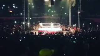 WWE India 2017 Full Match Triple H vs Jinder Mahal & then Triple H Support & Dance with Jinder Mahal