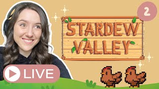 Live Stream Stardew Valley Playthrough 1.6 new update Year 2 - Meadows Farm