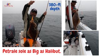 Half moon bay | Petrale sole & Sable fish Fishing| 380ft depth Part 2.