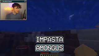 Minecraft but we can't say the letter "E" but it's just amogus