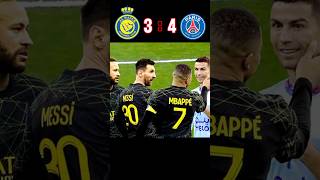 Messi Mabappe Ronaldo and Neymar 😱🤕😱 Al Nassr🆚️ Paris 3-4 Match highlights #youtube #shorts