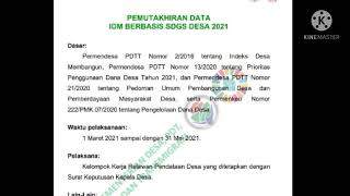 sop, pemutakhiran idm 2021