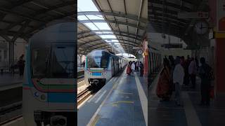 hyderbad metro train arriving ❤️ #metro #train #shorts #ltmetro #hyderabad