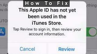 This Apple ID Has Not Been Used In The iTunes Store | How to fix verification failed on iphone&ipad