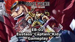 [EB-01] Red/Purple Eustass Kidd Deck & Gameplay | One Piece Card Game