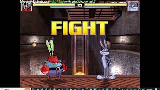 MUGEN: Mr. Krabs (Me) vs Bugs Bunny