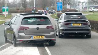 Cars Leaving a Car Meet!