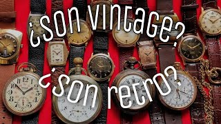 Relojes... ¿son vintage? ¿son retro?  ¿En qué difieren?