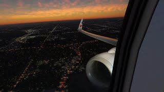 MSFS 2020 – Stunning Night Chicago Takeoff – American Airlines – Boeing 737-800 – ORD – SCS Ep. 54