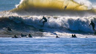 SURFING EPIC SANDSPIT DURING A HISTORIC SWEL