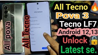 Tecno Pova 3 FRP Bypass Android 12 Without PC | Without Pin Lock Sim Card New Method 2024