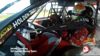 Toll Holden Racing Team's James Courtney -  Winton lap, 6 June 2011