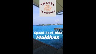 Speed boat Ride Maldives #shorts #speedboat #maldives