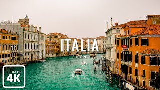 Italia 4K (Video 4K UHD) | Beautiful Landscape with Relaxing Music for Relax, Study, Work