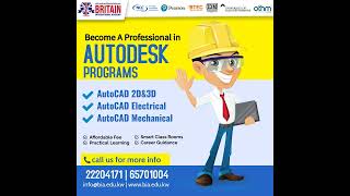 LEARN AUTODESK AUTOCAD FROM BRITAIN INTERNATIONAL ACADEMY KUWAIT