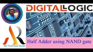 Half Adder using NAND gate