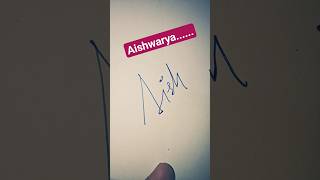 AISHWARYA..❤️. Simple Signature.. 😀 #trending #video #signature #sign #name #art