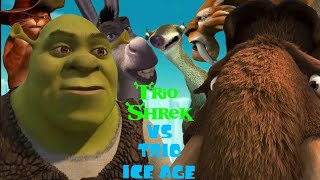 Trío Shrek Vs Trío Era de Hielo Pelea Completa ES (F**king freeze btw)